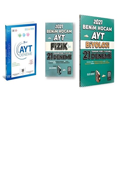 Üç Dört Beş Yayıncılık 345 Yayınları Ayt 10 Lu Fen Bilimleri Deneme 2022 Mode...