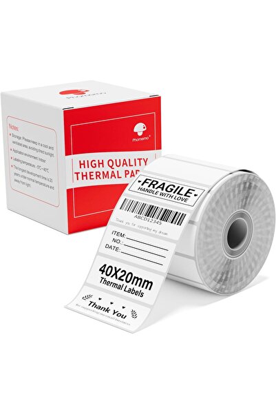 Phomemo 40X20mm/320adet Beyaz - M110, M108, M220, M221 İçin Etiket XP4020-320