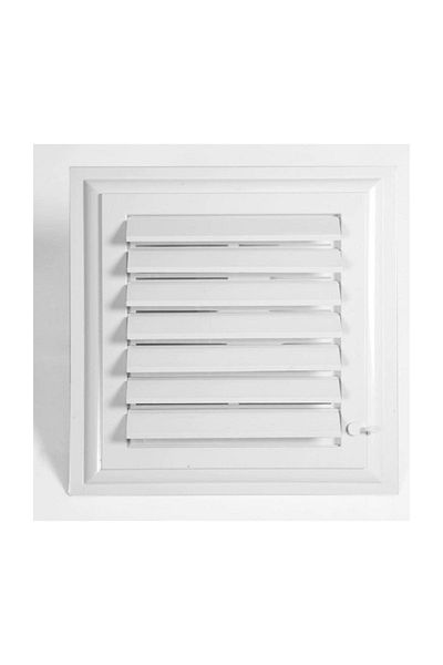 bautech Bathroom WC Plastic Louvered Ventilation Vent 45*55