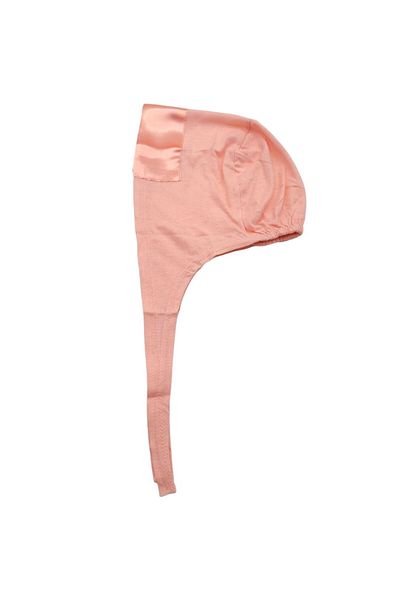 PAKER GİYİM Puppy Mouth Lace-up Satin Hijab Combed Cotton Bonnet - Women