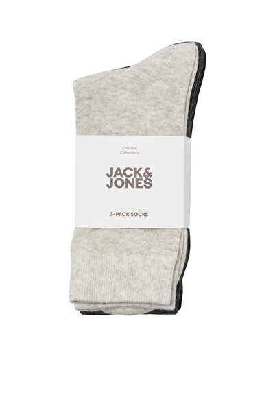 Jack & Jones JACK JONES Erkek 3 lü Uzun Çorap 12260075