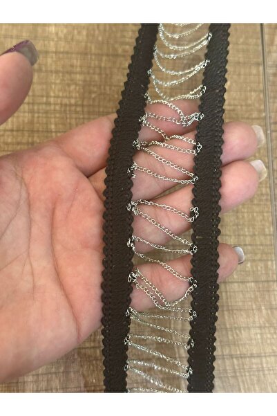 Gönülden Tasarım 6 cm (1 metru) Accesoriu pentru îmbrăcăminte cu dungi cu lanț