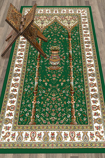 EY HOME Dijital Baskılı Yıkanabilir Klasik Desenli Namazlık Seccade 70x130