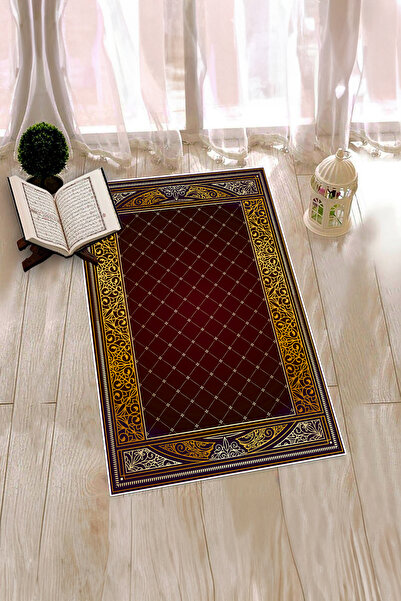 EY HOME Covoraș de rugăciune digital cu imprimeu cu bază anti-alunecare, lava...