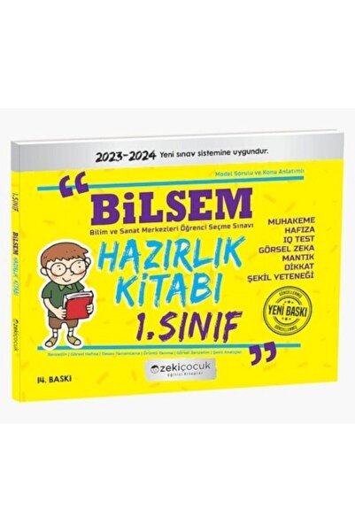 Zeki Çocuk Yayınları BİLSEM 1.SINIF HAZIRLIK KİTABI 2023-2024