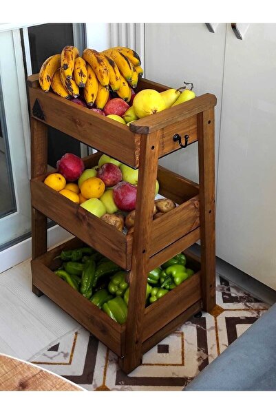 woodretro Giza, Ahşap Sebzelik, Katlı Sebzelik, Mutfak Düzenleyici, Organizer.