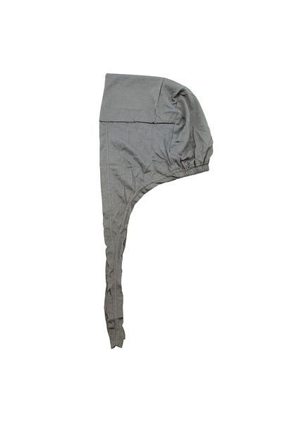 PAKER GİYİM Anthracite Gray Seamless Lace-Up Women's Hijab Bonnet