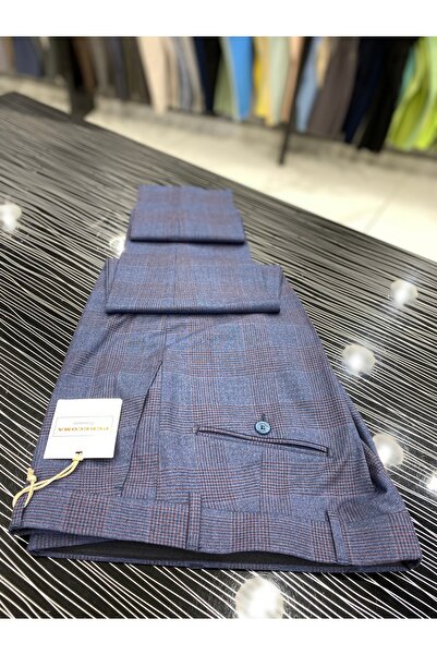 Perecoma Corcotti Ekose Kareli Slim Fit Kumaş