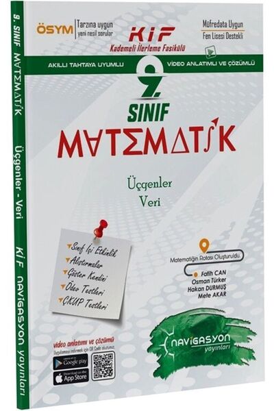 Rasyonel Yayınları 2022 9. Sınıf Matematik Üçgenler Veri Fasikülü