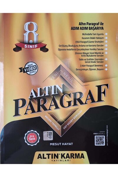 Altın Karma mesut hayat paragraf soru bankası