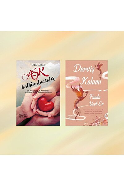 hayykitap 2 Kitap / Derviş Kelamı - Funda Uçuk Er / Aşk Kalbin Duasıdır - Emr...