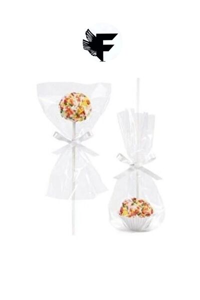 FİGANLAR Şeffaf Parlak Bantsız Jelatin Poşet 10x20 cm Kurabiye Aksesuar Hediye Paketleme Poşeti 100 Adet