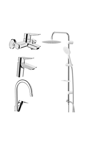 Artema Solid S Batarya Seti Beyaz Tepe Duş Seti Mvt3020