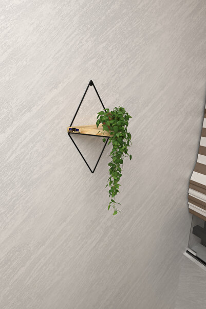 ViraHome Tekli Lüks Dekoratif Duvar Rafı Doğal Masif Ahşap Balkon Rafı Tanzim...