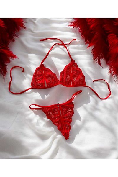 Mark Bells Lacy Fancy Bra Suit