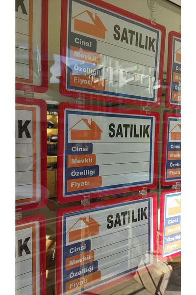 ETİKETLİK FİYATLIK 12 Pieces Red Label Price Property Display Frames