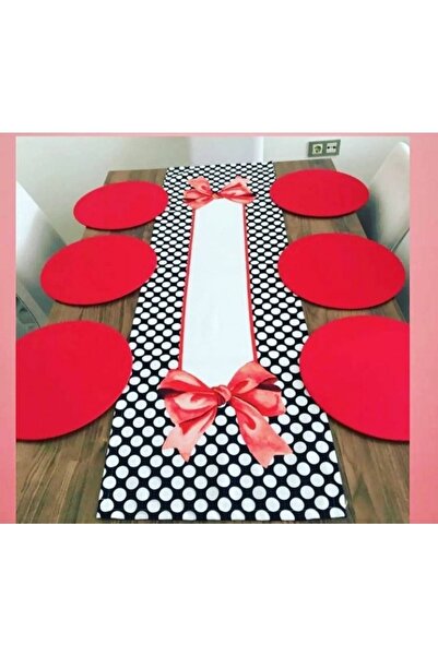 Dream Home Aslıdreamhome Amerika&servis, Alergăr cu model cu fundă, set cupe ...