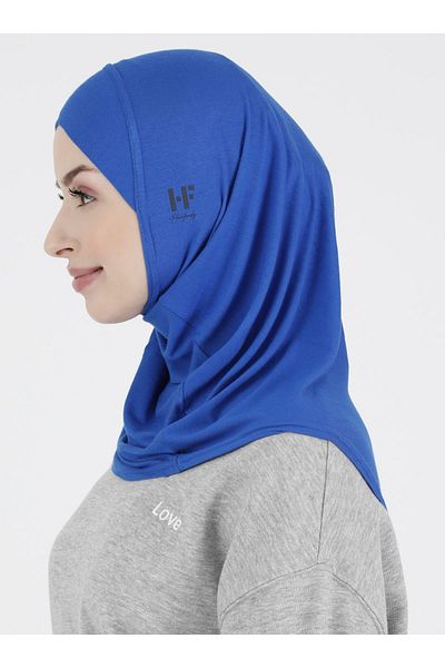 Ecardin Premium Plain Sports Hijab - Comfortable Bonnet for Athletic Hijab Sportsman - Saks