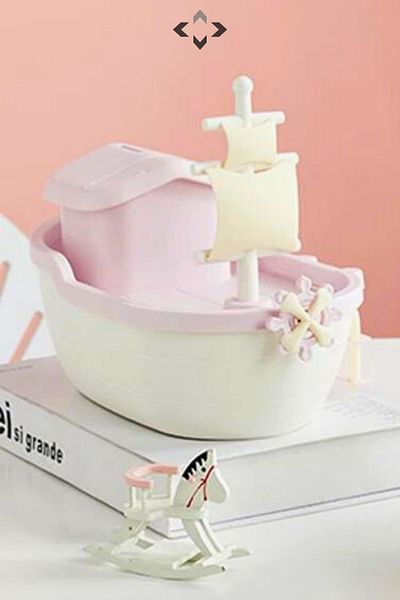 LİGROUND Μεγάλο μέγεθος Pirate Ship Patterned - Sailboat Soft Piggy Bank Ειδώλιο Συσσώρευση χρημάτων