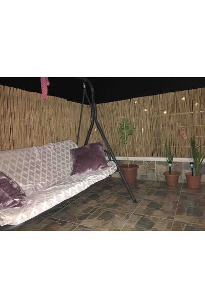 tunalar Kamış Hasır Bahçe Çiti Gölgelik Dekoratif 2 Metre X 2 Metre