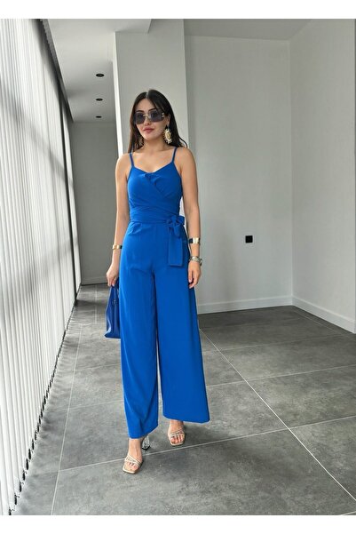 Z&Ş BUTİK Askılı Kumaş Tulum