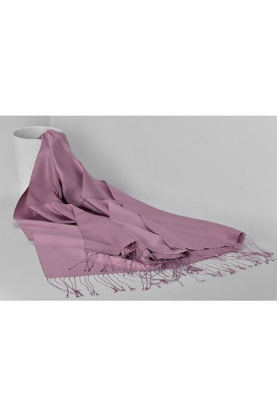 ARMANDA 100% Silk Shawl - Matte Dried Rose