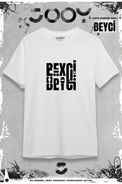 Jooy Company Hanımcı Beyci Lover Combination Folded Design Λευκό Oversize Tshirt Σετ 2 τεμαχίων