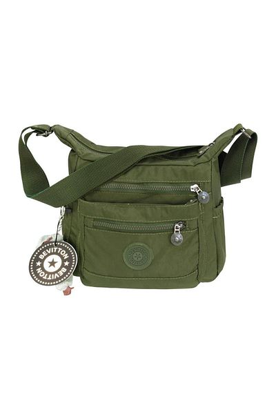 Bevitton Γυναικεία υφασμάτινη τσάντα ώμου Green Parachute 3100