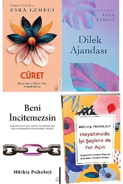Destek Yayınları Cüret+ Dilek Ajandası / Beni İncitemezsin + Müthiş Psikoloji...
