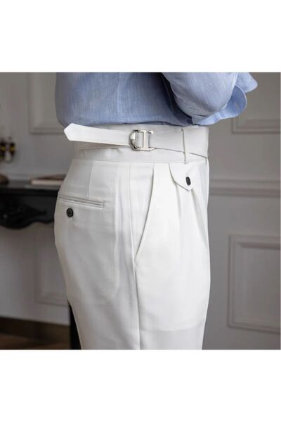 town walker Erkek İtalyan Kesim Ayarlanabilir Kemerli Harvest Pantolon