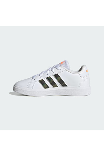adidas Grand Court 2.0 K Çocuk Beyaz Sneaker