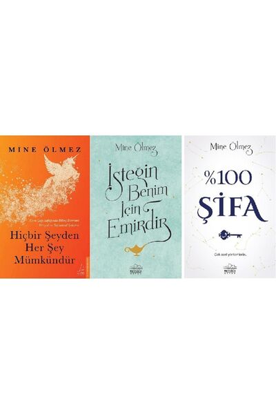 Destek Yayınları Hiçbir Şeyden Her Şey Mümkündür + Isteğin Benim Için Emirdir + 100 Şifa 3 Kitap Set Mine Ölmez