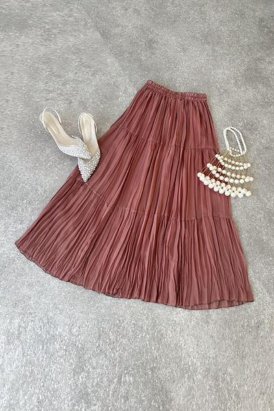 Poliyance Fusta Dusty Rose Lara - Elegantă și confortabilă