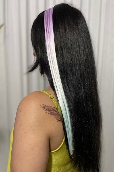 little Luv Păr roz - verde apă Ombre drept, cu fixare laterală