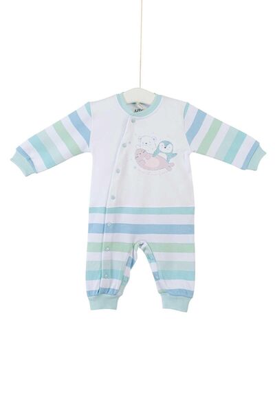Minnak Bebe Saint Bebe Baby Boy Jumpsuit 0-6 Months 6605