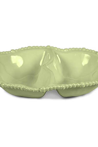 Baci Milano Joke-table Kitchen Melamin 2'li Bölmeli Tabak Yeşil