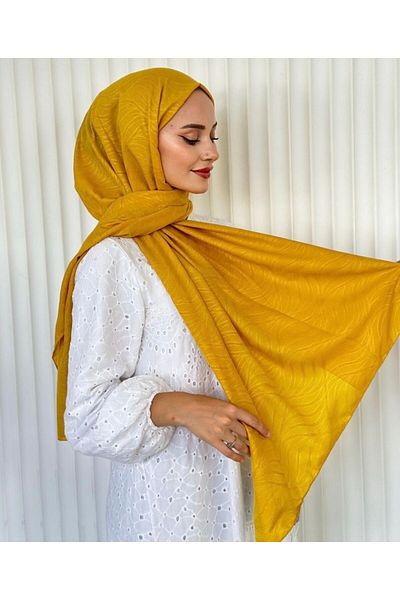 Misa Bamboo Patterned Shawl Jacquard