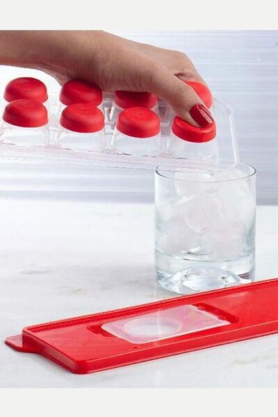 Genel Markalar Home Kapaklı Buz Kalıbı Yapışmaz Silikon Taban Buzluk Silikon ...