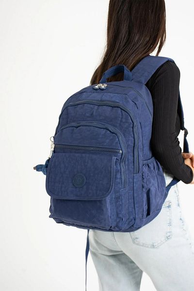 Alanç Gift Navy Blue Unisex School Bag - Special Water Resistant, Large Volume, Multi-Compartment