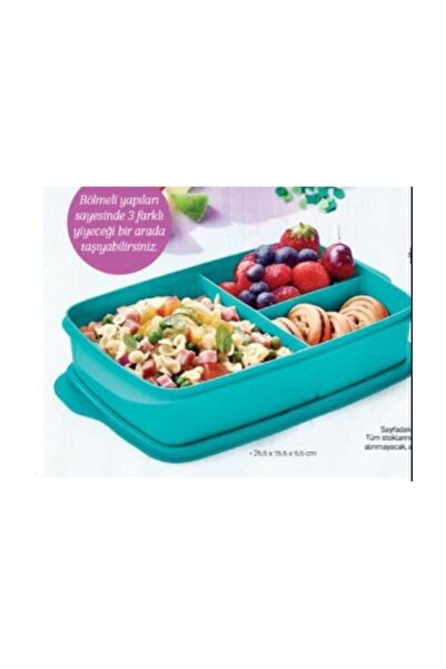 Tupperware 1 Lt Bölmeli Beslenme Kabı ( Sıkı Kapak )