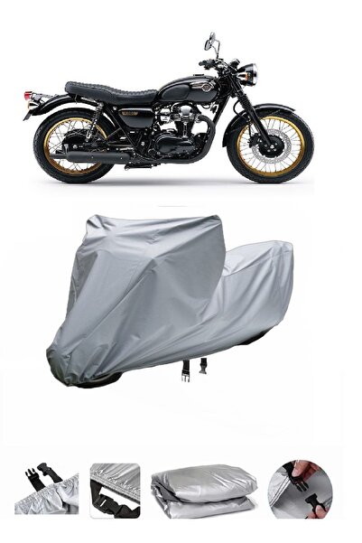 wovex Kawasaki W 800 - مشمع دراجة نارية، الحقيبة الخلفية غير متوافقة