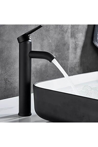 EYM Ticaret صنبور حوض غسيل أسود طويل