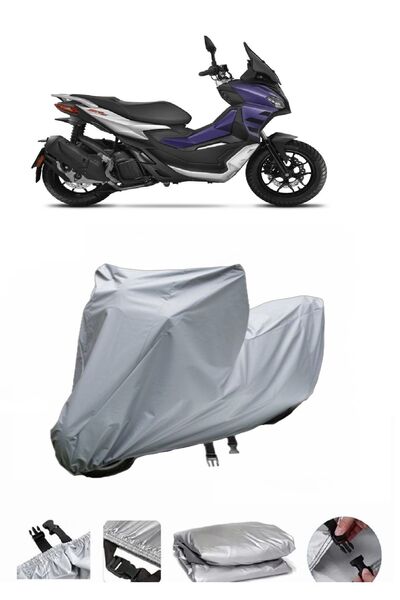 wovex Aprilia SR GT 125 - مشمع دراجة نارية متوافق مع الحقيبة الخلفية