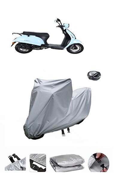 wovex Kuba Blueberry - حقيبة خلفية من القماش المشمع للدراجات النارية متوافقة