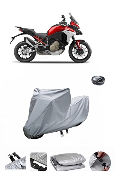 wovex Ducati Multistrada V2 S - مشمع دراجة نارية متوافق مع الحقيبة الخلفية