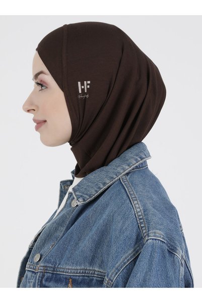 ec ecardin Hanfendy Athletic Plain Sports Hijab Bonnet - Light Brown - (St043), (Id 7804308)