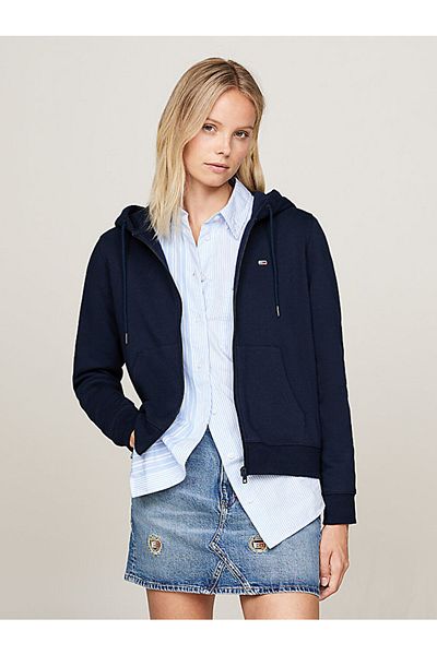 Tommy Hilfiger Drawstring Neck Zip-Thru Hoody