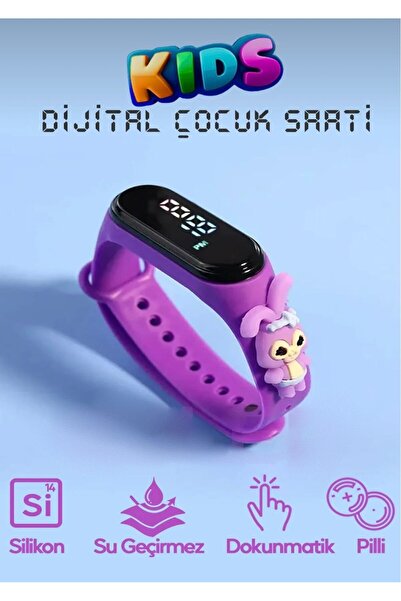 EMİN ENSAR HOME Akıllı Çocuk Kol Saati Güvenli Led Su Geçirmez Silikon Dokunm...