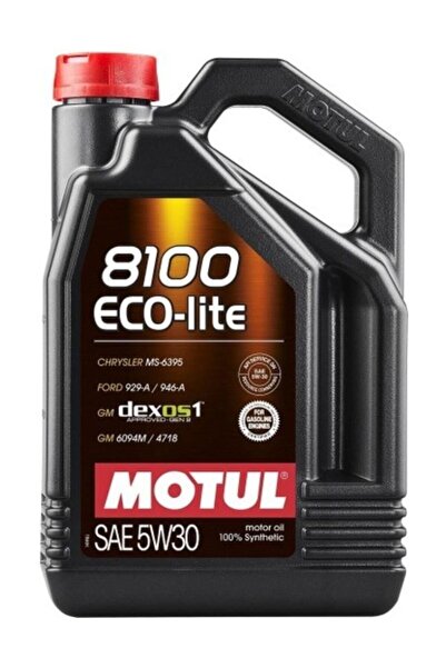 Motul 8100 Eco-lıte 5w30 Dexos1 Gen3 5 Litre