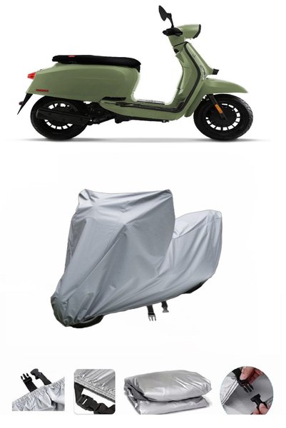 wovex غطاء الدراجة النارية Lambretta V50 Special غير متوافق مع حقيبة الخلفية.